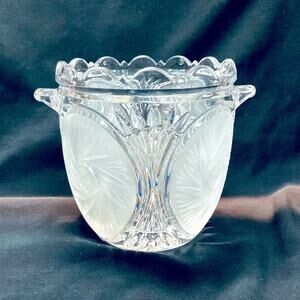 Vintage Lead Crystal Jar Vase